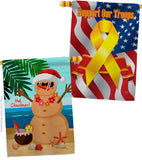 Hot Christmas - Fun In The Sun Summer Vertical Impressions Decorative Flags HG120058 Made In USA