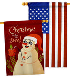 Christmas Under The Sun - Fun In The Sun Summer Vertical Impressions Decorative Flags HG130343 Made In USA