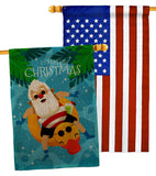 Christmas In Summer - Fun In The Sun Summer Vertical Impressions Decorative Flags HG190075 Made In USA