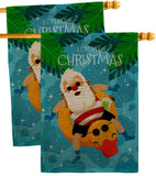 Christmas In Summer - Fun In The Sun Summer Vertical Impressions Decorative Flags HG190075 Made In USA