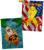 Christmas In Summer - Fun In The Sun Summer Vertical Impressions Decorative Flags HG190075 Made In USA