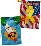 Christmas In Summer - Fun In The Sun Summer Vertical Impressions Decorative Flags HG190075 Made In USA