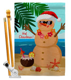 Hot Christmas - Fun In The Sun Summer Vertical Impressions Decorative Flags HG120058 Made In USA