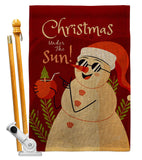 Christmas Under The Sun - Fun In The Sun Summer Vertical Impressions Decorative Flags HG130343 Made In USA