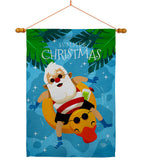 Christmas In Summer - Fun In The Sun Summer Vertical Impressions Decorative Flags HG190075 Made In USA