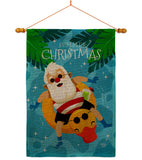 Christmas In Summer - Fun In The Sun Summer Vertical Impressions Decorative Flags HG190075 Made In USA