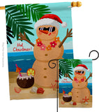 Hot Christmas - Fun In The Sun Summer Vertical Impressions Decorative Flags HG120058 Made In USA