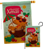 Summer Gingerbread - Fun In The Sun Summer Vertical Impressions Decorative Flags HG120061 Made In USA