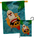 Christmas In Summer - Fun In The Sun Summer Vertical Impressions Decorative Flags HG190075 Made In USA