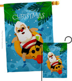 Christmas In Summer - Fun In The Sun Summer Vertical Impressions Decorative Flags HG190075 Made In USA