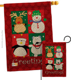 Pal's Greetings - Christmas Winter Vertical Impressions Decorative Flags HG114063 Made In USA