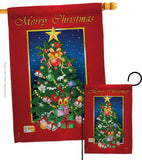 Merry Christmas Tree - Christmas Winter Vertical Impressions Decorative Flags HG114079 Imported