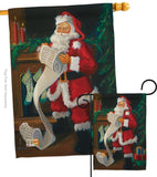 Santa's List - Christmas Winter Vertical Impressions Decorative Flags HG114088 Made In USA