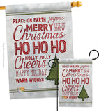Christmas Wishes Words - Christmas Winter Vertical Impressions Decorative Flags HG114178 Made In USA