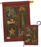 Joy and Love - Christmas Winter Vertical Impressions Decorative Flags HG114184 Made In USA