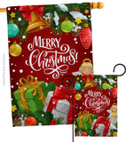 Merry Christmas - Christmas Winter Vertical Impressions Decorative Flags HG114232 Made In USA