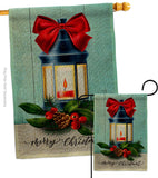 Christmas Lantern - Christmas Winter Vertical Impressions Decorative Flags HG114244 Made In USA