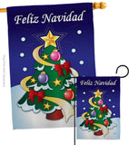 Felíz Navidad - Christmas Winter Vertical Impressions Decorative Flags HG120028 Made In USA