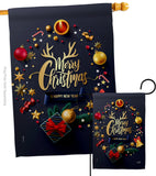 Christmas & New Year - Christmas Winter Vertical Impressions Decorative Flags HG137286 Made In USA