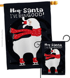 I've Been Good - Christmas Winter Vertical Impressions Decorative Flags HG137314 Made In USA