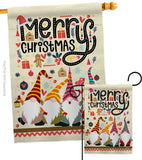 Christmas Gnome - Christmas Winter Vertical Impressions Decorative Flags HG137322 Made In USA