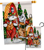 Holiday Mouses - Christmas Winter Vertical Impressions Decorative Flags HG137619 Made In USA