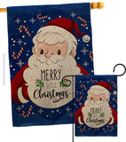 Santa Wishies - Christmas Winter Vertical Impressions Decorative Flags HG190019 Made In USA