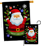 Cute Santa - Christmas Winter Vertical Impressions Decorative Flags HG192239 Made In USA