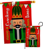 Cracking Christmas - Christmas Winter Vertical Impressions Decorative Flags HG192259 Made In USA