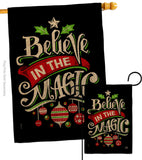 Believe The Magic - Christmas Winter Vertical Impressions Decorative Flags HG192359 Made In USA