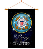 Pray United States Coasties - Military Americana Vertical Impressions Decorative Flags HG120067 Made In USA