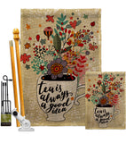 Tea Is Good - Beverages Happy Hour & Drinks Vertical Impressions Decorative Flags HG130331 Made In USA