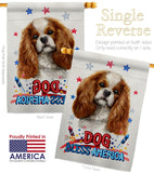 Patriotic Comforter Spaniel - Pets Nature Vertical Impressions Decorative Flags HG120100 Made In USA