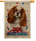 Patriotic Comforter Spaniel - Pets Nature Vertical Impressions Decorative Flags HG120100 Made In USA