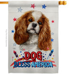 Patriotic Comforter Spaniel - Pets Nature Vertical Impressions Decorative Flags HG120100 Made In USA