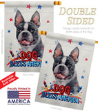 Patriotic Boston Terrier - Pets Nature Vertical Impressions Decorative Flags HG120123 Made In USA