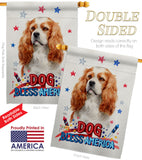 Patriotic Cavalier King Spaniel - Pets Nature Vertical Impressions Decorative Flags HG120128 Made In USA