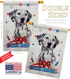 Patriotic Dalmatian - Pets Nature Vertical Impressions Decorative Flags HG120136 Made In USA