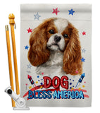 Patriotic Comforter Spaniel - Pets Nature Vertical Impressions Decorative Flags HG120100 Made In USA