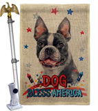 Patriotic Boston Terrier - Pets Nature Vertical Impressions Decorative Flags HG120123 Made In USA