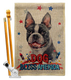 Patriotic Boston Terrier - Pets Nature Vertical Impressions Decorative Flags HG120123 Made In USA