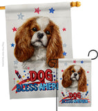 Patriotic Comforter Spaniel - Pets Nature Vertical Impressions Decorative Flags HG120100 Made In USA