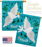 Want Peace - Expression Inspirational Vertical Impressions Decorative Flags HG120097 Made In USA