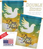 Day of Peace - Expression Inspirational Vertical Impressions Decorative Flags HG190074 Made In USA