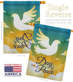 Day of Peace - Expression Inspirational Vertical Impressions Decorative Flags HG190074 Made In USA