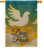 Day of Peace - Expression Inspirational Vertical Impressions Decorative Flags HG190074 Made In USA