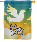 Day of Peace - Expression Inspirational Vertical Impressions Decorative Flags HG190074 Made In USA