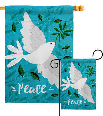 Want Peace - Expression Inspirational Vertical Impressions Decorative Flags HG120097 Made In USA
