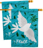 Want Peace - Expression Inspirational Vertical Impressions Decorative Flags HG120097 Made In USA