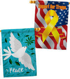 Want Peace - Expression Inspirational Vertical Impressions Decorative Flags HG120097 Made In USA